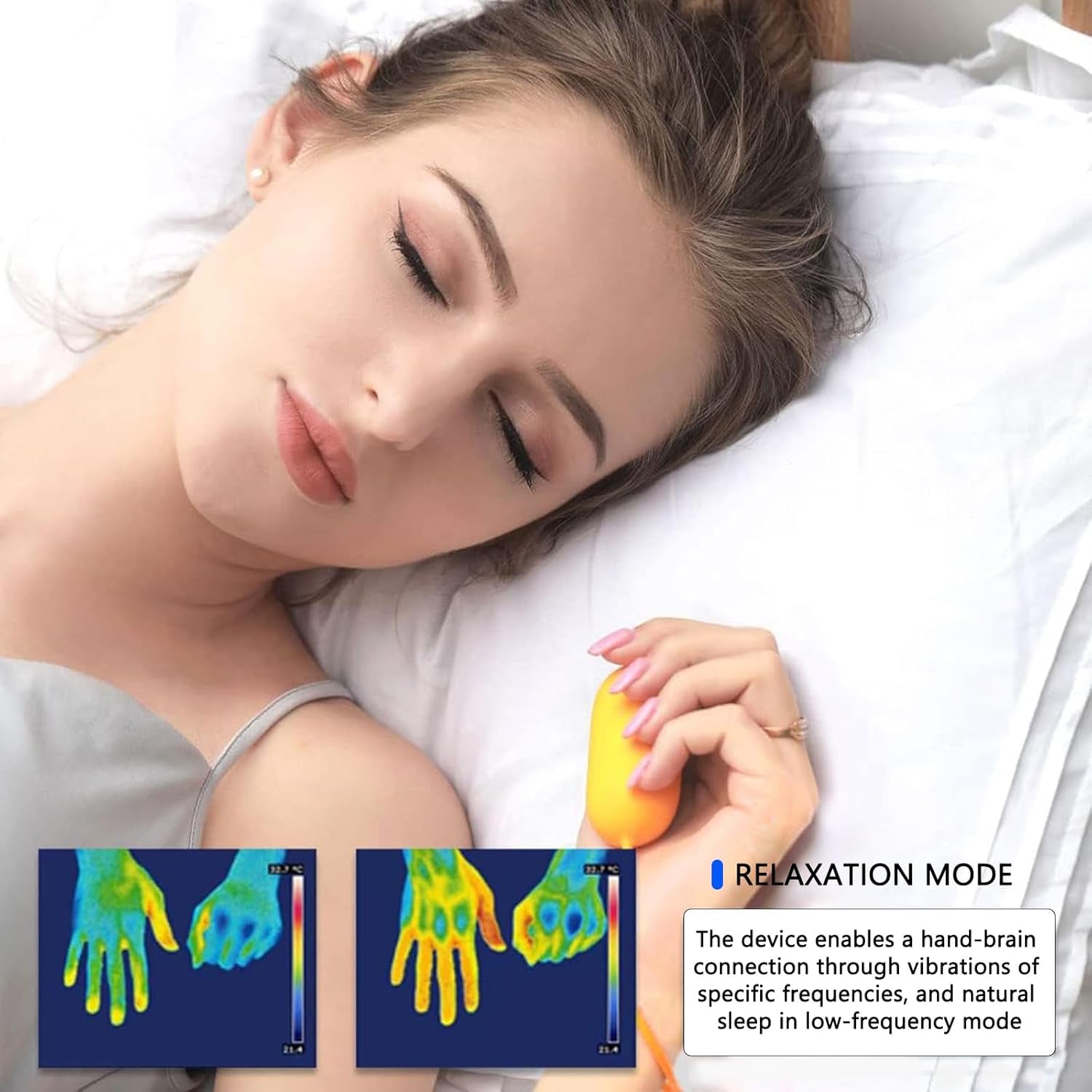 Sleep Device, Compact Sleep Device, Handheld Relaxation Device,Massage Improved Sleeping Mood and Focus Attention,Small and Easy to Carry