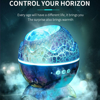 Dinoglow Egg Projector, Dinoglow 4 in 1 Northern Lights Projector, Night Lights, Dinosaur Egg Aurora Star Projector Night Light (White)